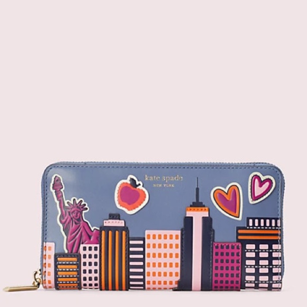 kate spade - scenic route - nyc continental wallet
